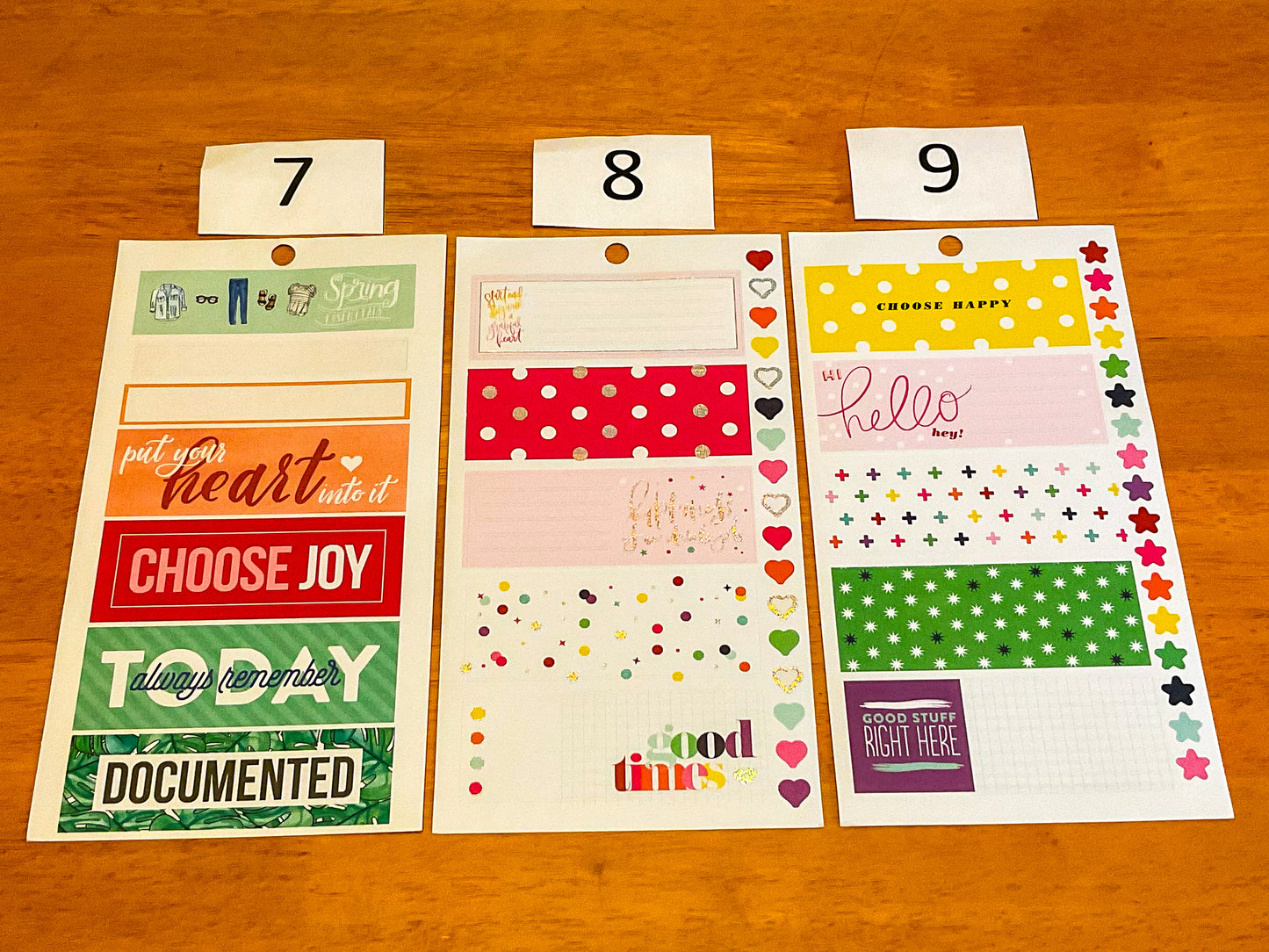 Horizontal Boxes Sticker Sheets