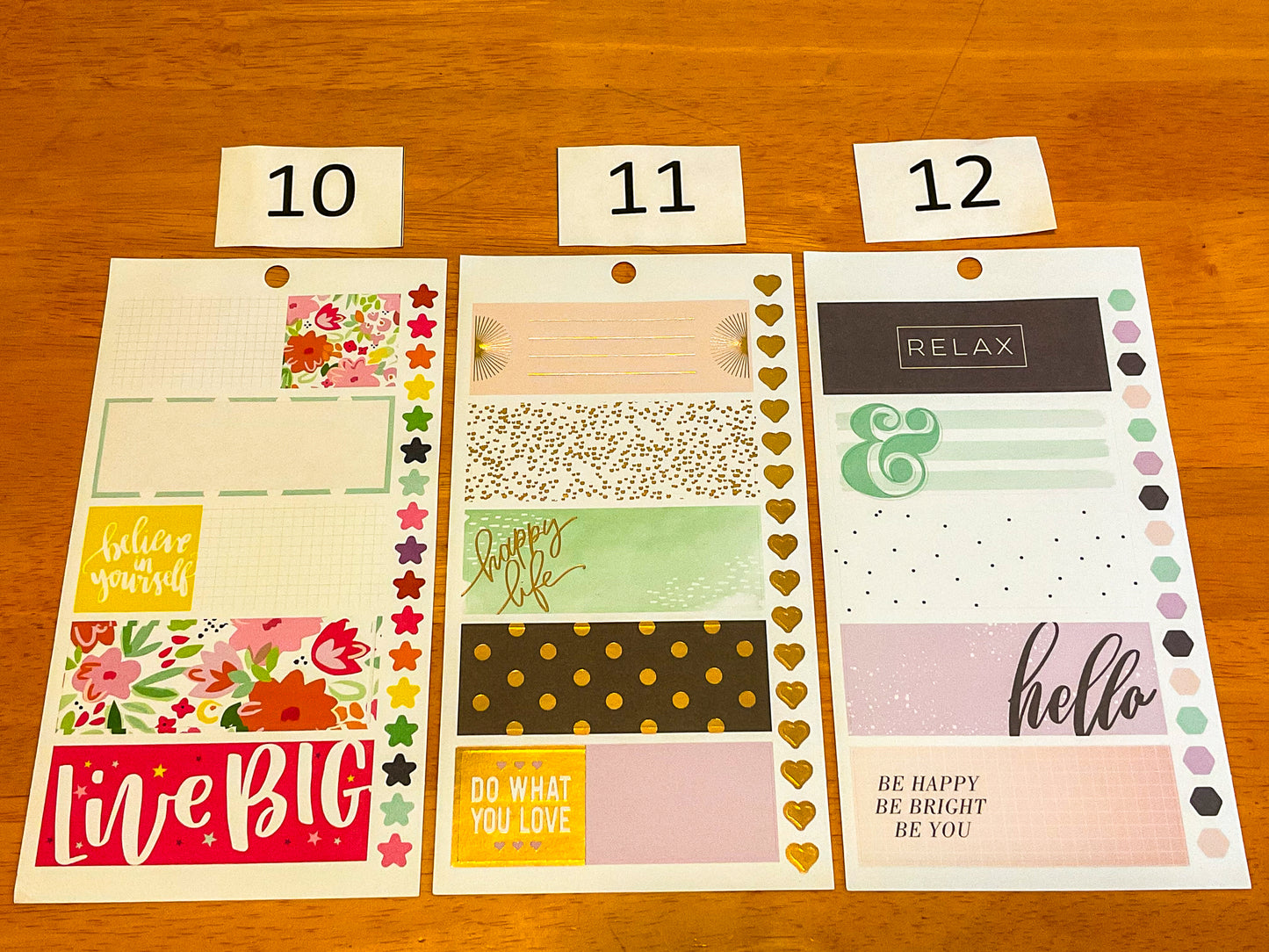 Horizontal Boxes Sticker Sheets