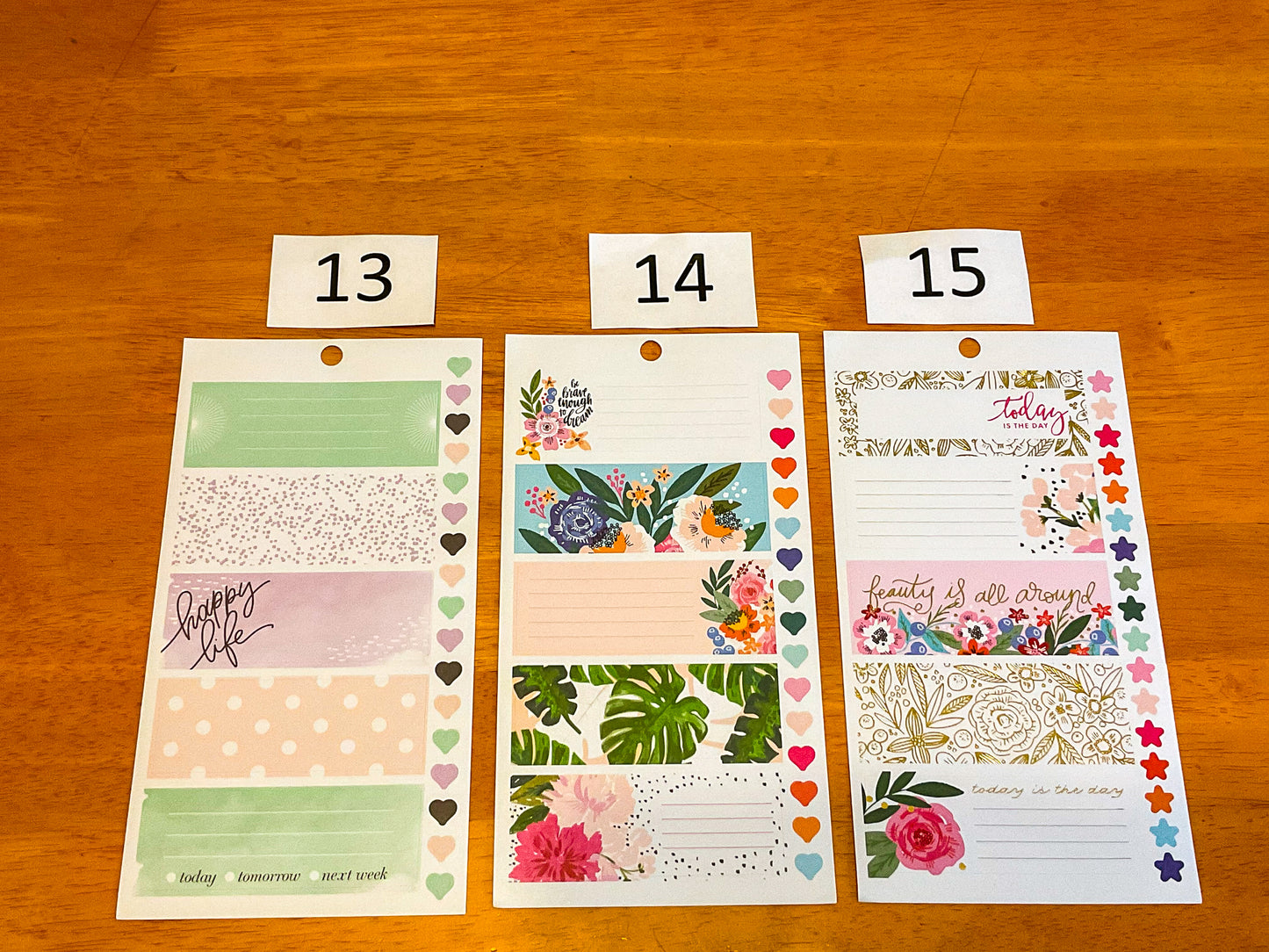 Horizontal Boxes Sticker Sheets