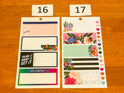 Horizontal Boxes Sticker Sheets