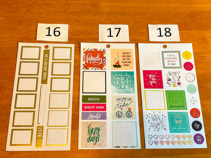 Half Boxes Sticker Sheets