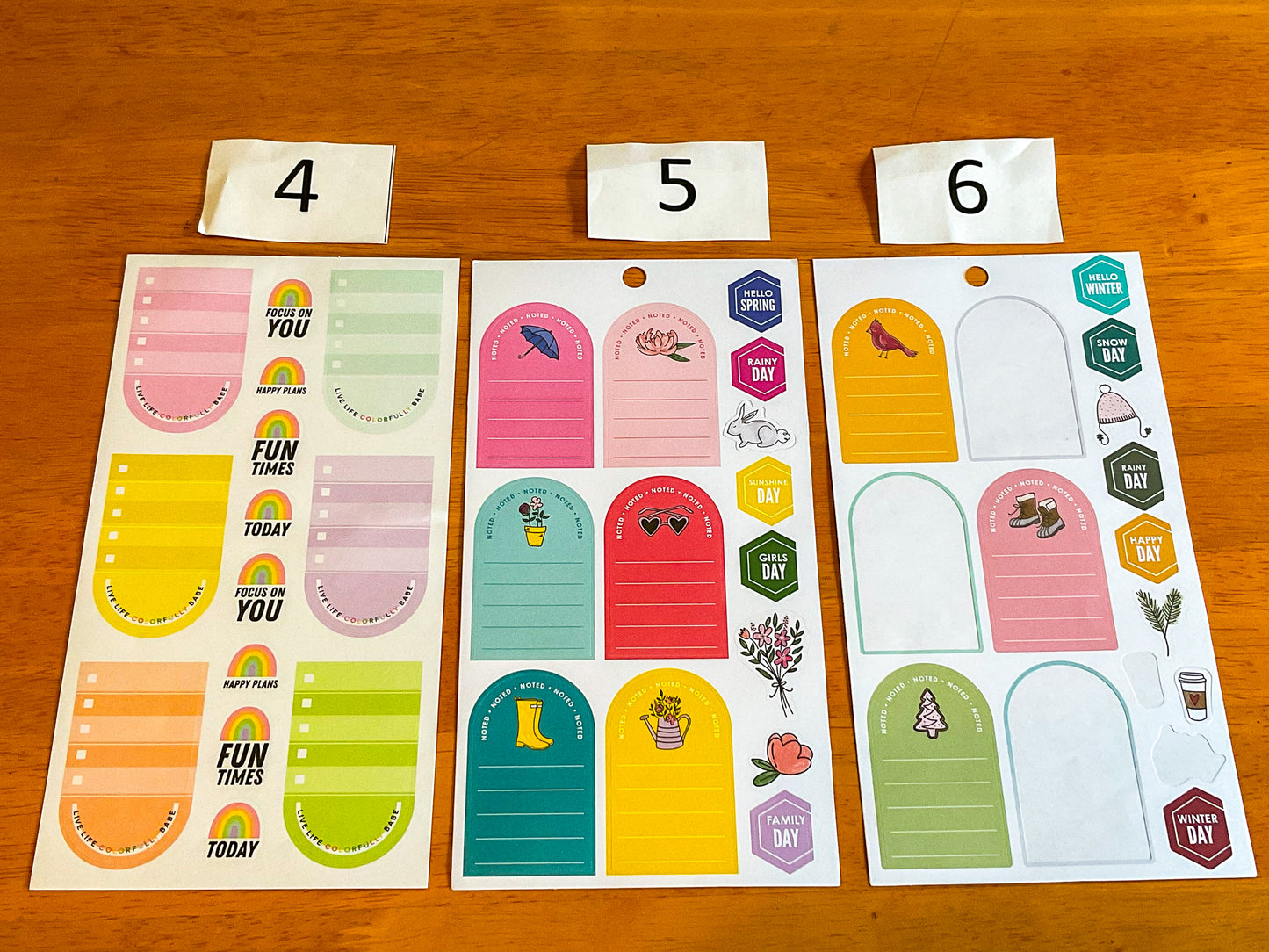 Arch Boxes Sticker Sheets