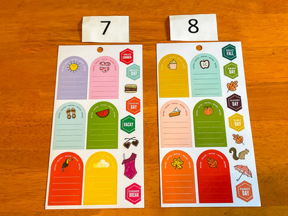 Arch Boxes Sticker Sheets