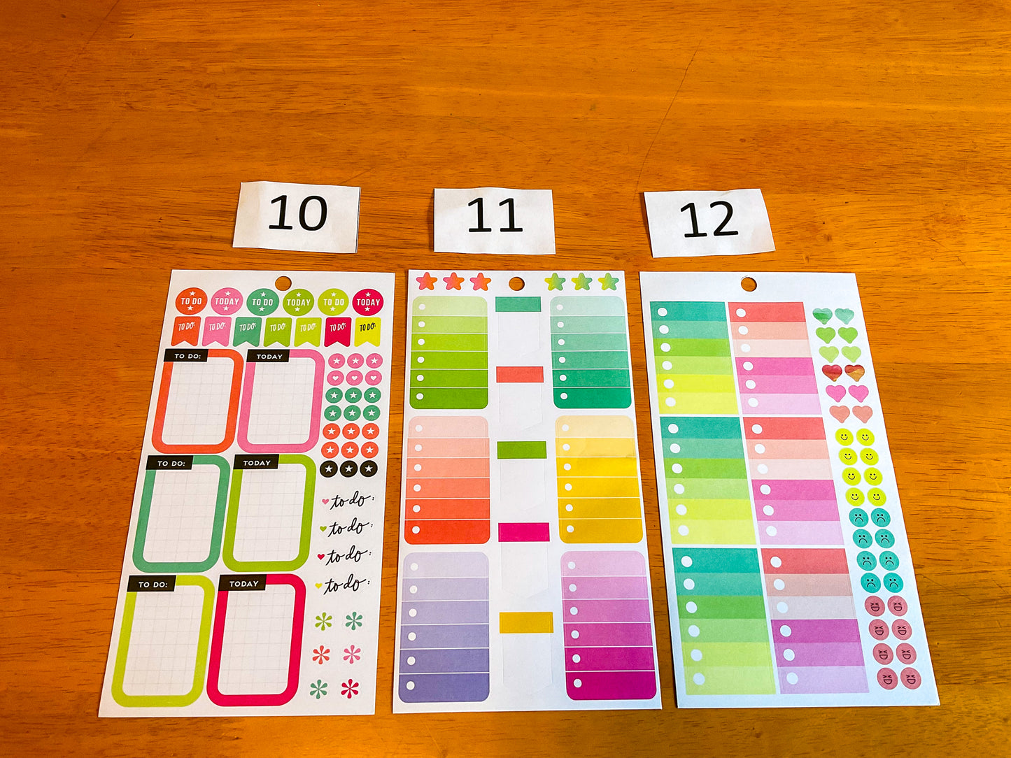 Functional Full Boxes Sticker Sheets