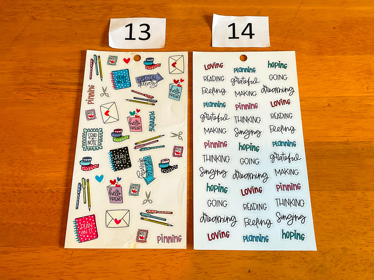 Planning & Crafting Sticker Sheets