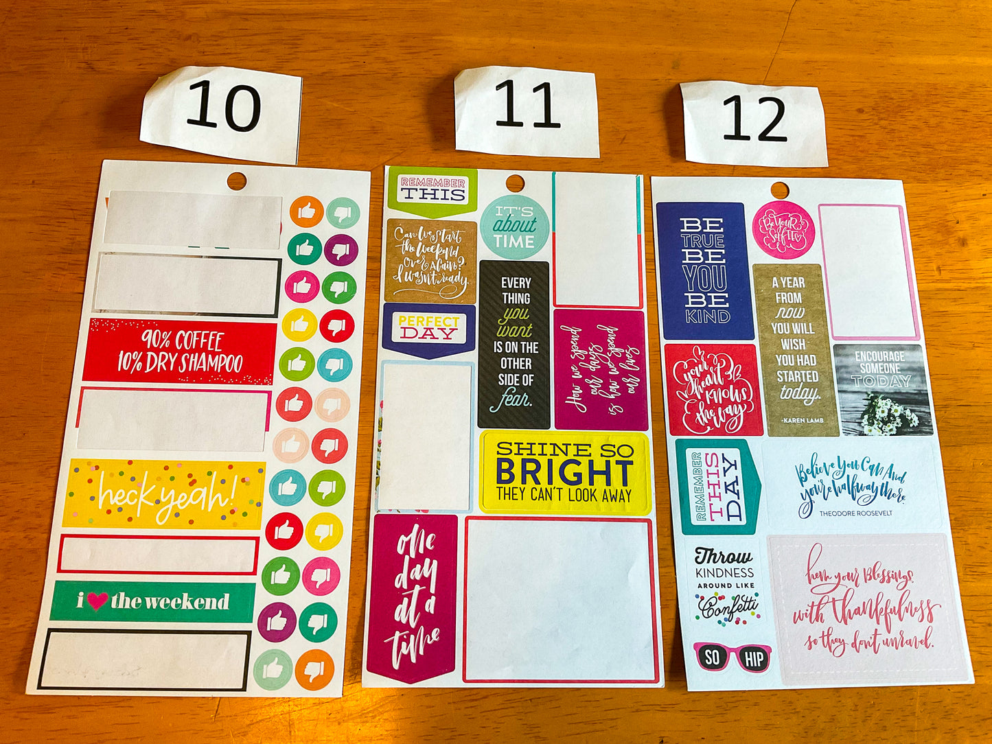 Paper Quotes Sticker Sheet