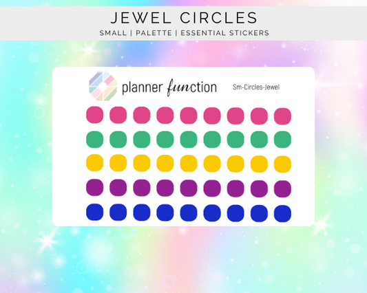 Jewel Circles Stickers - Small