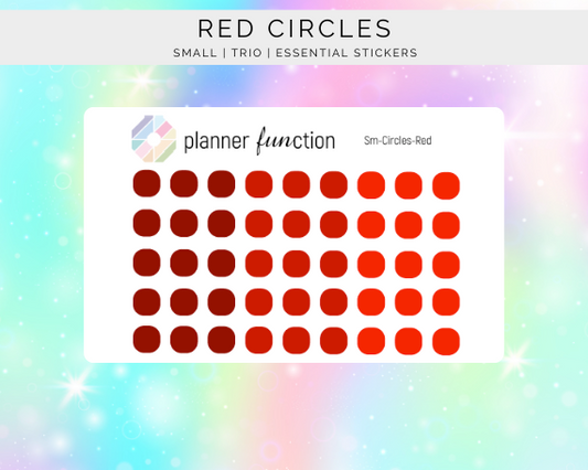 Red Circles Stickers - Small