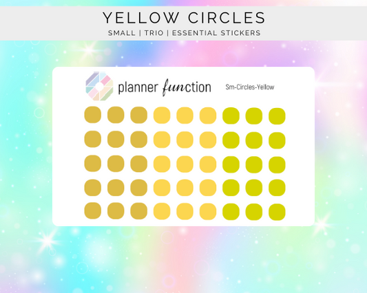 Yellow Circles Stickers - Small