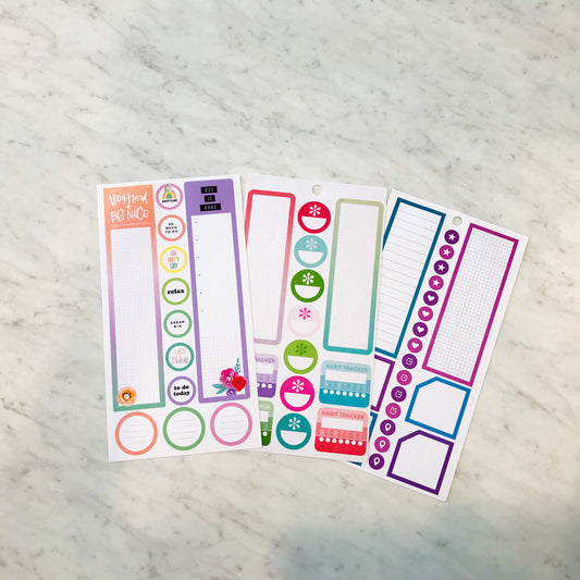 Tall Boxes Sticker Sheets