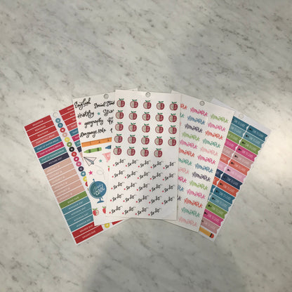 School Sticker Sheets