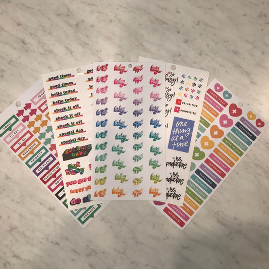 Header Sticker Sheets