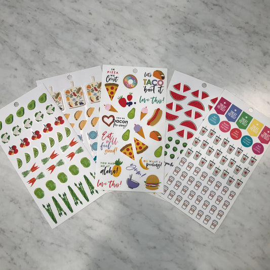 Food Sticker Sheets